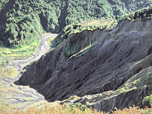 The big slip beside the track