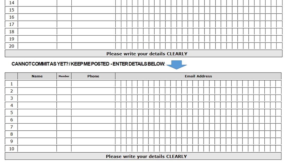 Sign-up sheets redesigned to better cater for commitment-phobes ...