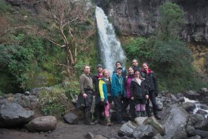 Group shot at Dawson Falls