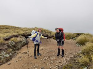 Anna and Jane in the ‘asteroid ditch’