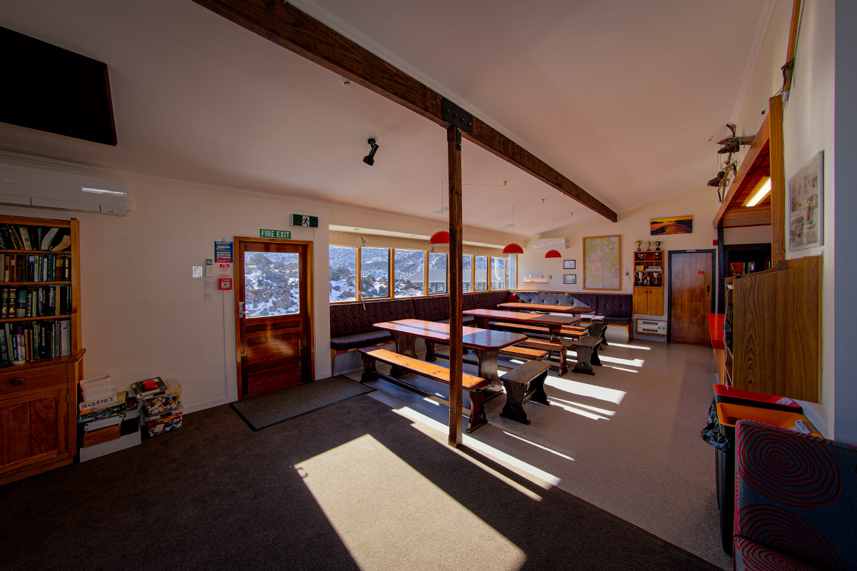 Dining Area of WTMC Ruapehu Lodge