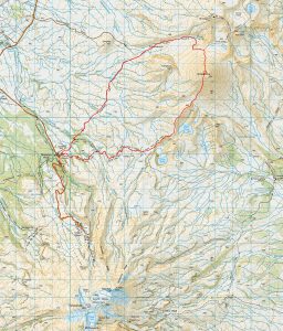 Ngauruhoe route map