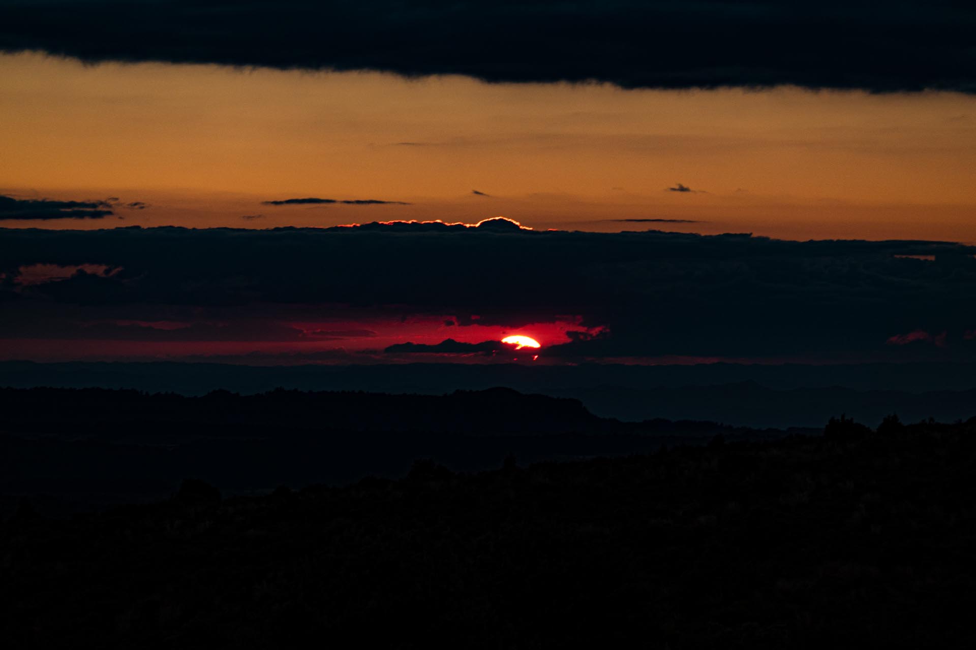 Sunset in Tongariro National Park