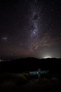 On Jumbo with lights of Wellington