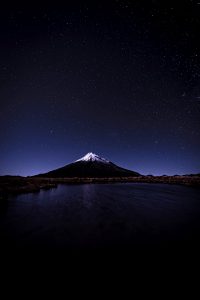 Pouakai Tarn at midnight