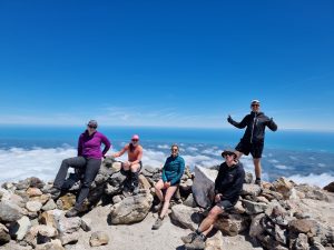 photo of people on a WTMC trip on Mount Taranaki