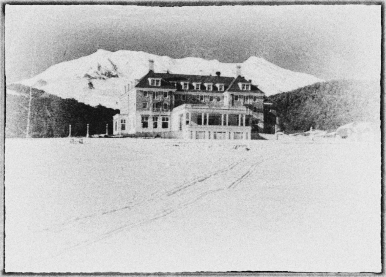 The Chateau Tongariro in winter 1948
