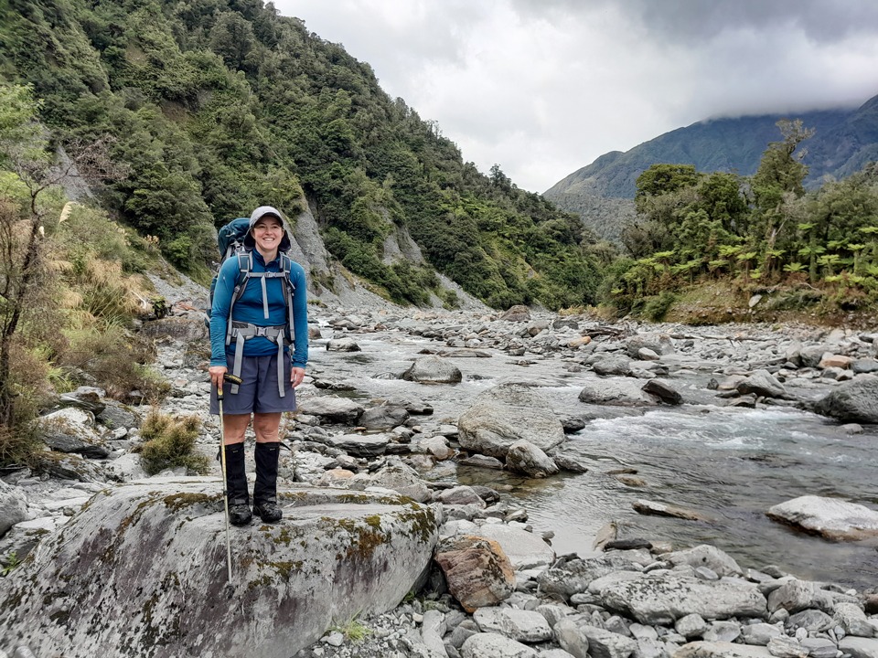 Emily in the Toaroha River Valley