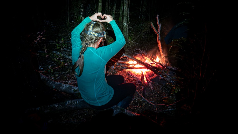 Campfire, Travers Valley, Nelson Lakes National Park