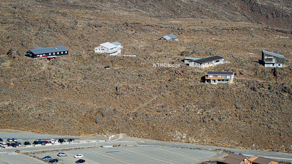 Location of WTMC Lodge at Whakapapa Skifield