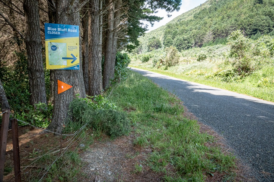 Otaki Forks Temporary Access Track Marker