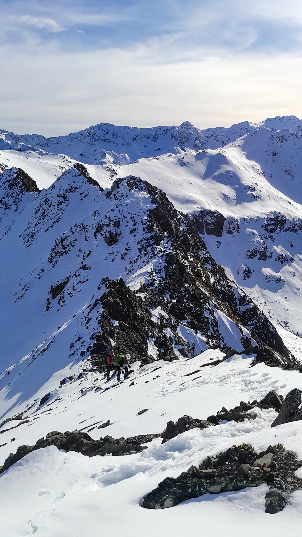 On the ridge towards Lyell Peak Arthur's Pass National Park