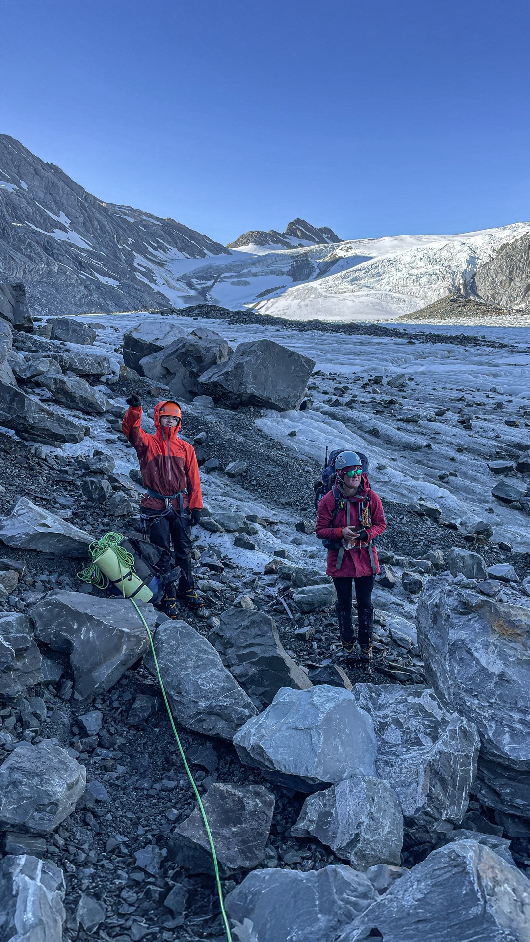  Mathew spots a route – Sarah is not so sure 